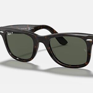 Ray-Ban RB2140 Original Wayfarer Tortoise Green Polarized 50-22